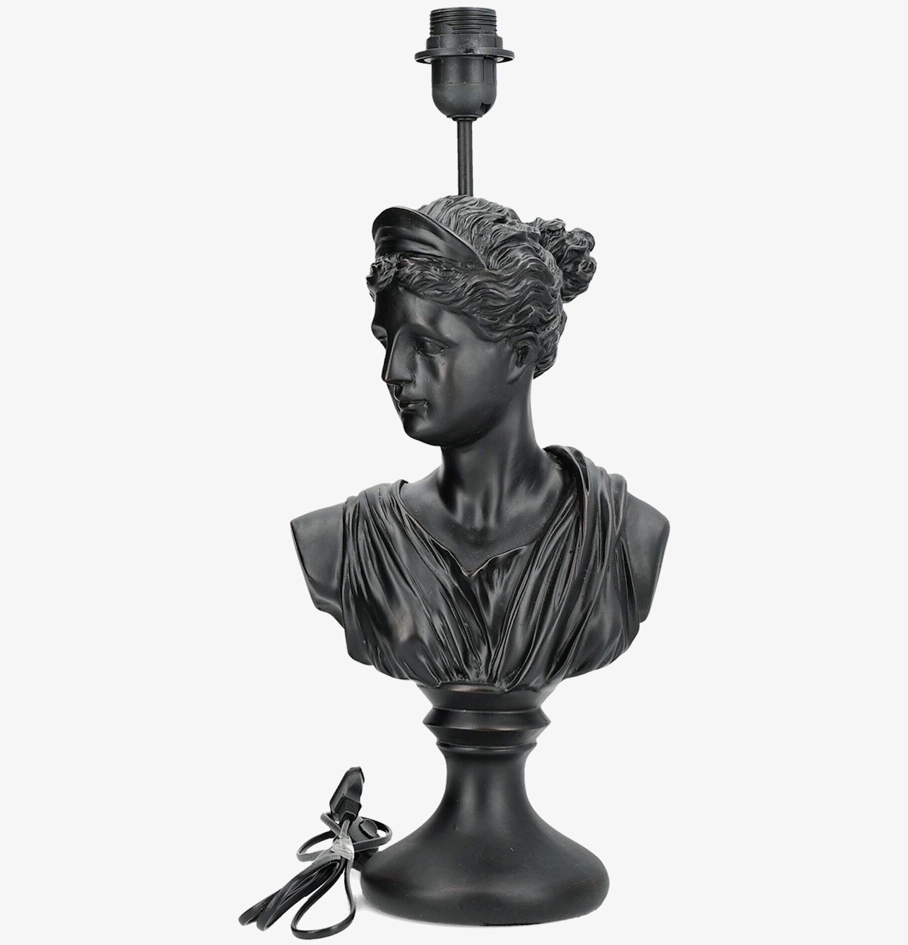 Lampfot Byst Svart Poly A Lot Decoration Lampor Taklampor Golvlampor Bordslampor LED-lampor Ledlampor Fönsterlampor Ljusslingor för