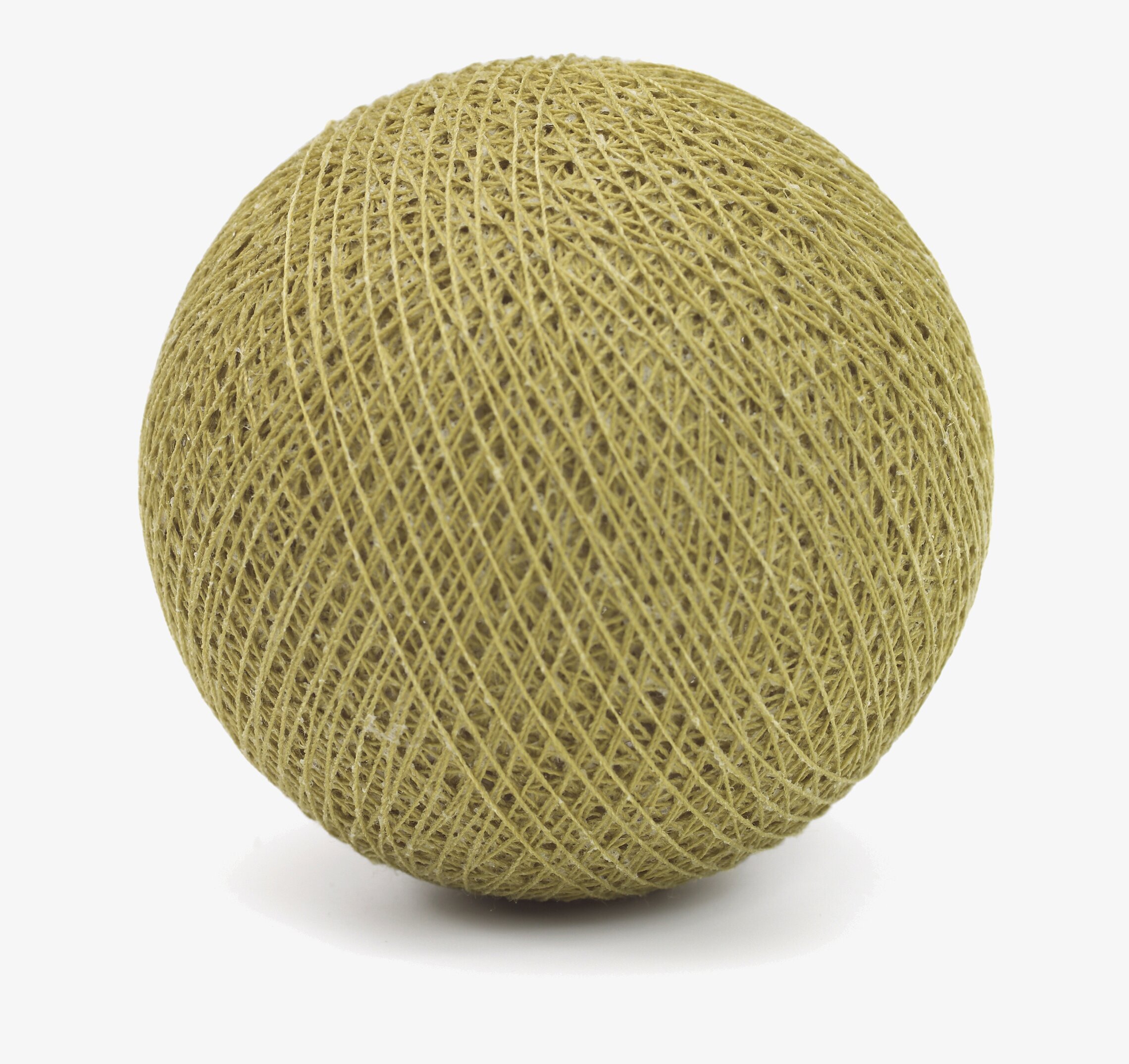 Boll Olive Green - Happy Lights på vit, slät yta