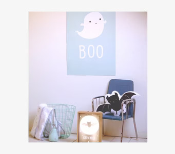 Lightbox Poster från A Little Lovely Company i stilrent rum