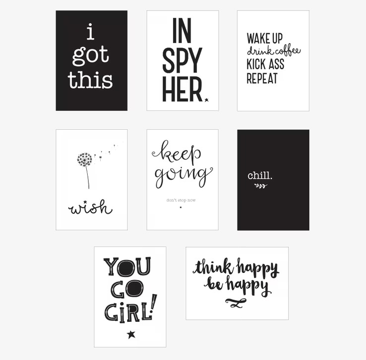 Lightbox Posters - Inspire från A Little Lovely Company