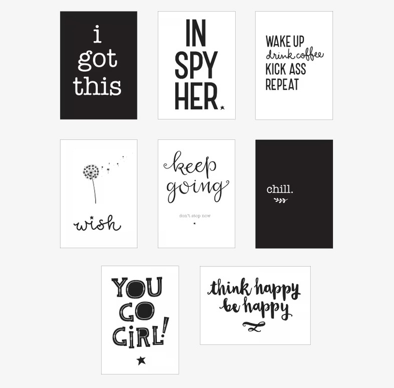 Lightbox Posters - Inspire från A Little Lovely Company