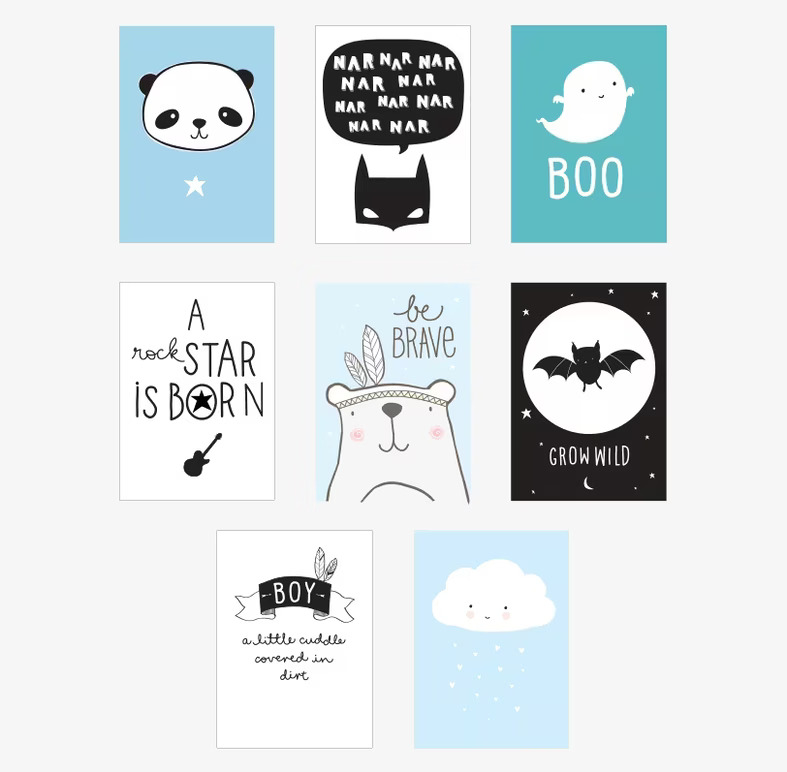 Lightbox Posters - Boy från A Little Lovely Company, barnrum