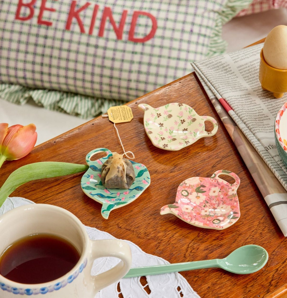 Fat Tepåse - All You Need Is Love Print Rice för tepåse Tepåsefat