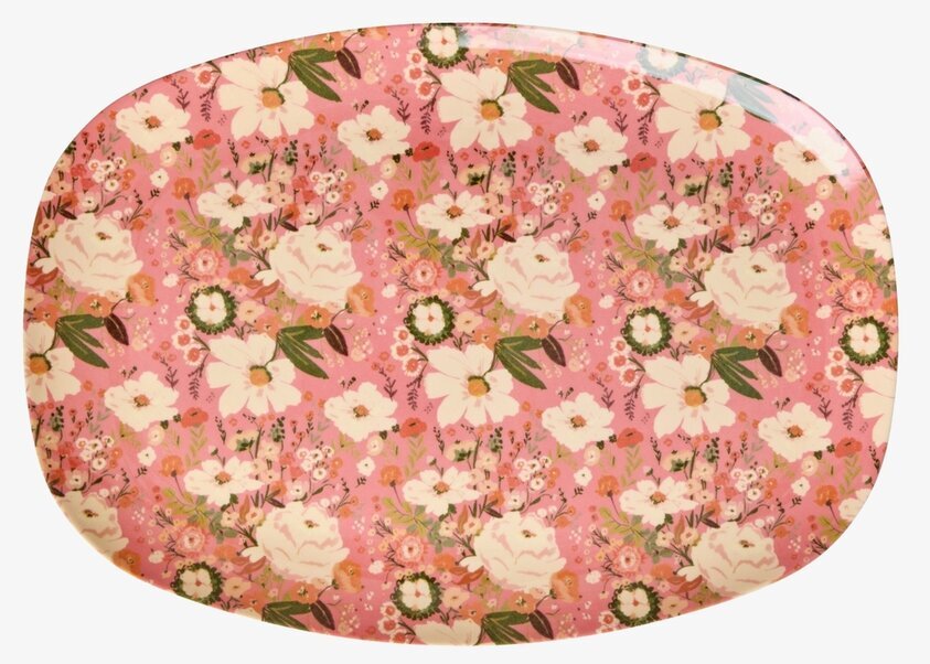 Tallrik Alison Flower Print Rice Tallrikar Djupa tallrikar (ej skål) Desserttallrikar Assietter Barntallrikar Picknicktallrikar
