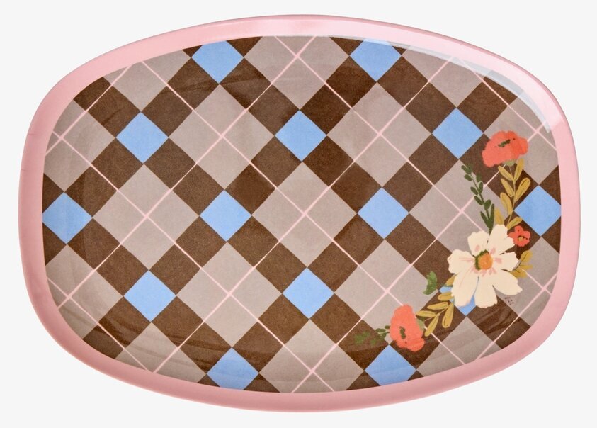 Tallrik Gorgeous Tile Print Rice Tallrikar Djupa tallrikar (ej skål) Desserttallrikar Assietter Barntallrikar Picknicktallrikar