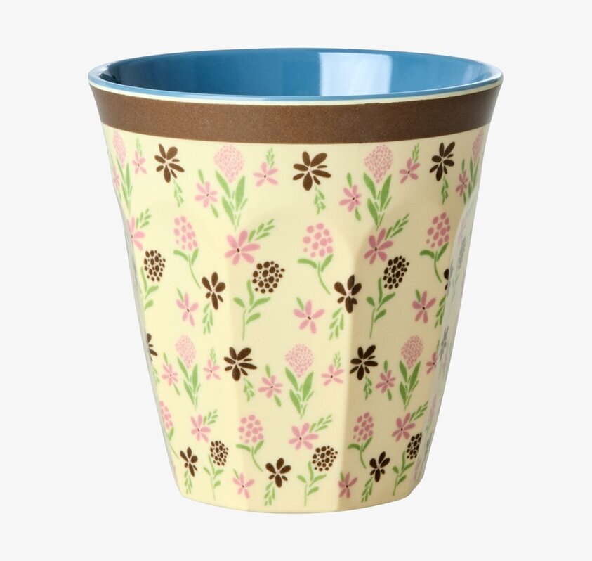 Melaminmugg Hacienda Flower Print Rice Melaminmuggar Lattemuggar i melamin Melaminkoppar