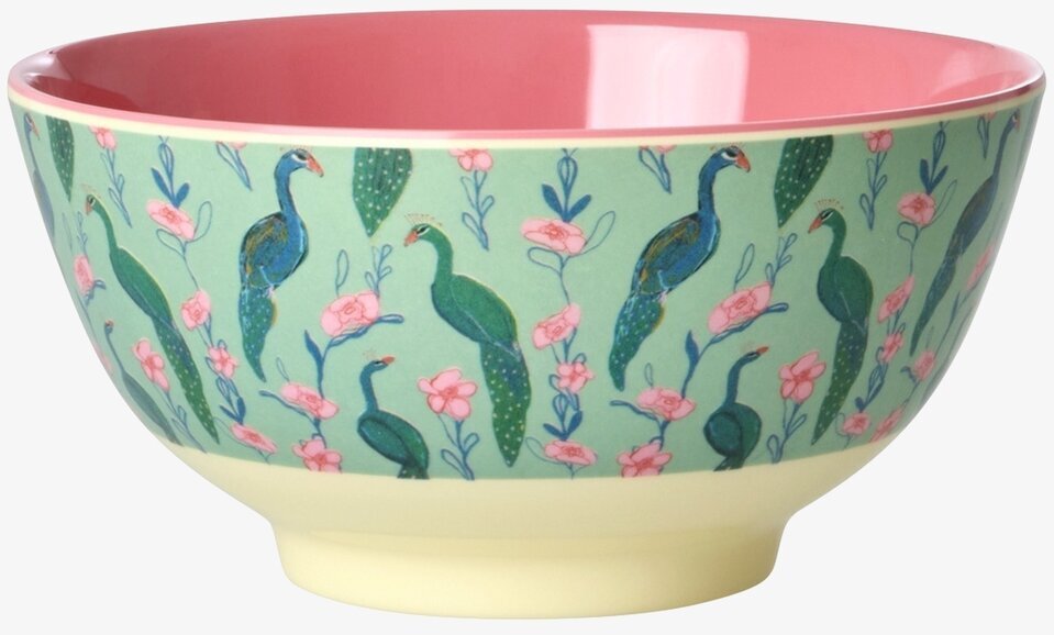 Skål Peacock Power Print Rice Skålar att äta ur tilltugg Såskannor/Vispskål servering Matlådor Förvaring av lunch/mat