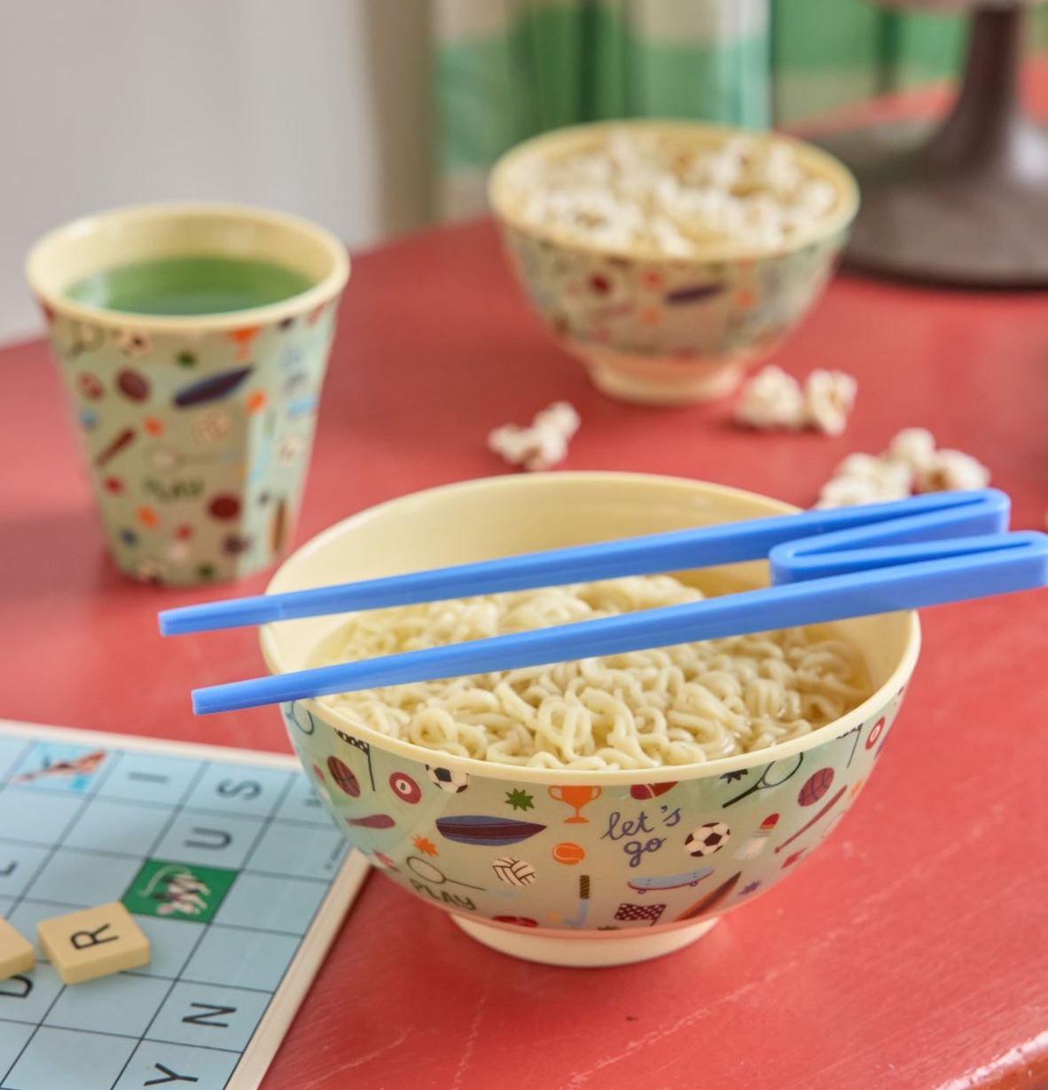 Liten Skål Sports Print Rice Skålar att äta ur tilltugg Såskannor/Vispskål servering Matlådor Förvaring av lunch/mat