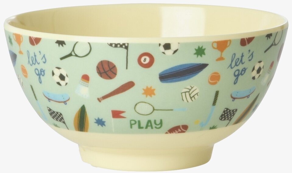 Liten Skål Sports Print Rice Skålar att äta ur tilltugg Såskannor/Vispskål servering Matlådor Förvaring av lunch/mat