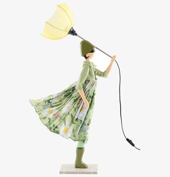 Bild på fantasifull bordslampa i form av sagolik figur