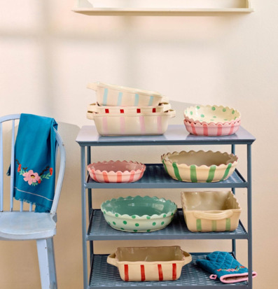 Pajform Large Green/Creme Medium Pink Ugnsform Creme/Mint Serveringsfat Creme/Blue Rice Pajformar Ugnsformar Serveringsbrickor Brickset