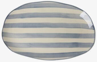 Serveringsfat Large Creme/Blue Rice Serveringsbrickor Brickset