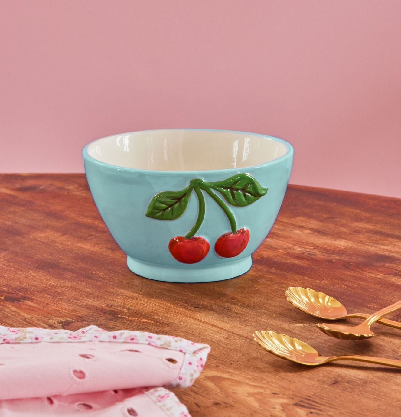 Skål Keramik Cherry Mint Rice Skålar att äta ur tilltugg Såskannor/Vispskål servering Matlådor Förvaring av lunch/mat