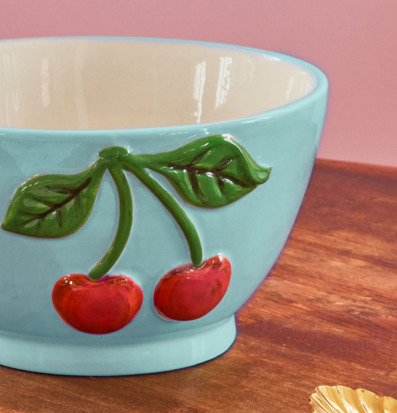 Skål Keramik Cherry Mint Rice Skålar att äta ur tilltugg Såskannor/Vispskål servering Matlådor Förvaring av lunch/mat