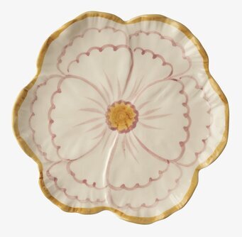 Assiett Keramik Blomma Rosa/Gul Rice Tallrikar Djupa tallrikar (ej skål) Desserttallrikar Assietter Barntallrikar Picknicktallrikar