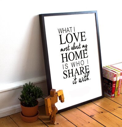 Poster - Share från The Fashion Room med minimalistisk design