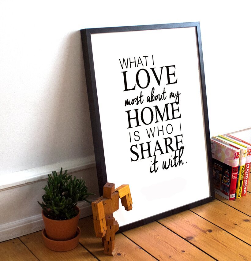 Poster - Share från The Fashion Room med minimalistisk design