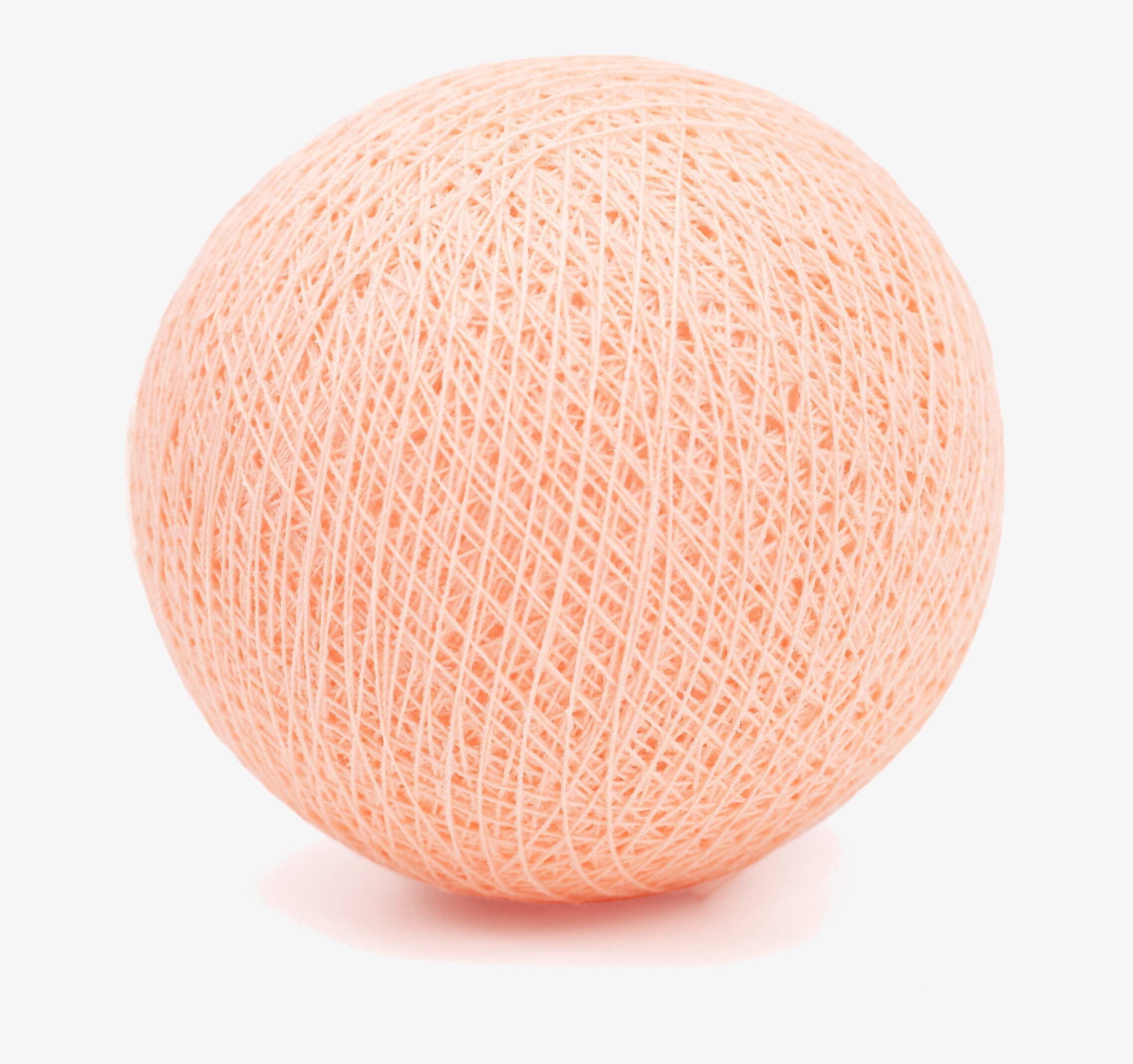 Boll Peach - Happy Lights, ljus persikofärgad dekorationsboll