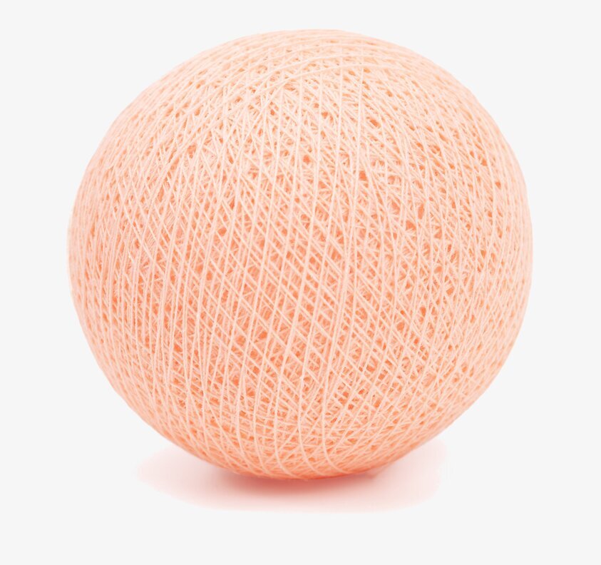 Boll Peach - Happy Lights, ljus persikofärgad dekorationsboll