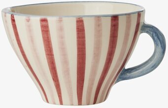 Tekopp Keramik Randig Rice Muggar/koppar i porslin, keramik, papper eller biologiskt material organiskt ekologiskt Termomuggar utan