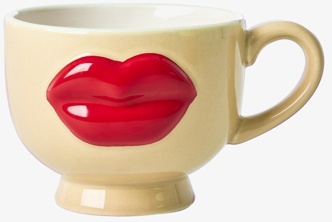 Kopp Keramik Gul Rice Muggar/koppar i porslin, keramik, papper eller biologiskt material organiskt ekologiskt Termomuggar utan