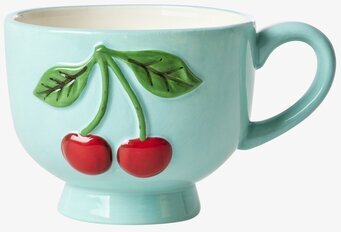 Kopp Keramik Cherry Mint Rice Muggar/koppar i porslin, keramik, papper eller biologiskt material organiskt ekologiskt Termomuggar