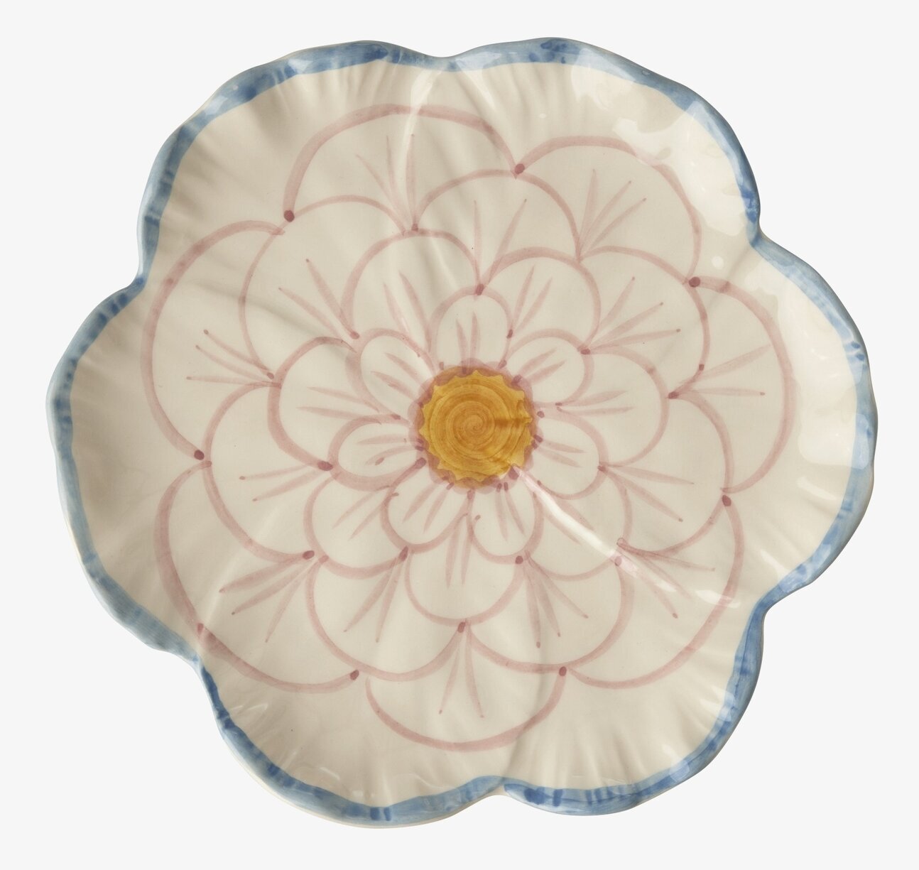 Assiett Keramik Blomma Lavendel/Blå Rice Tallrikar Djupa tallrikar (ej skål) Desserttallrikar Assietter Barntallrikar Picknicktallrikar