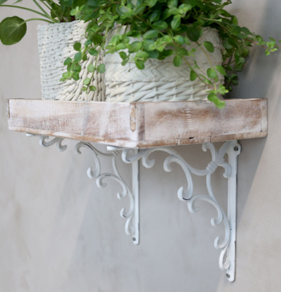 Hyllkonsol Antique Creme Chic Konsol för hyllor Hyllkonsoller