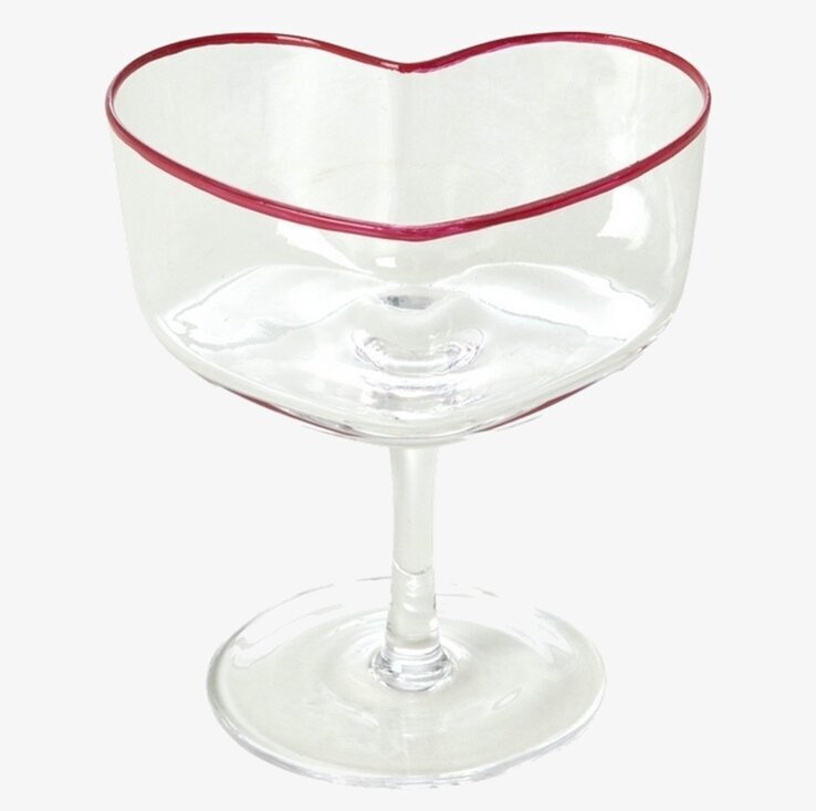 Champagneglas Coupe Heart Rice Dryckesglas Dricksglas Glas för dryck Plastglas