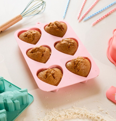 Bakform Silikon Rosa Rice Bak- och matformar Bakformar