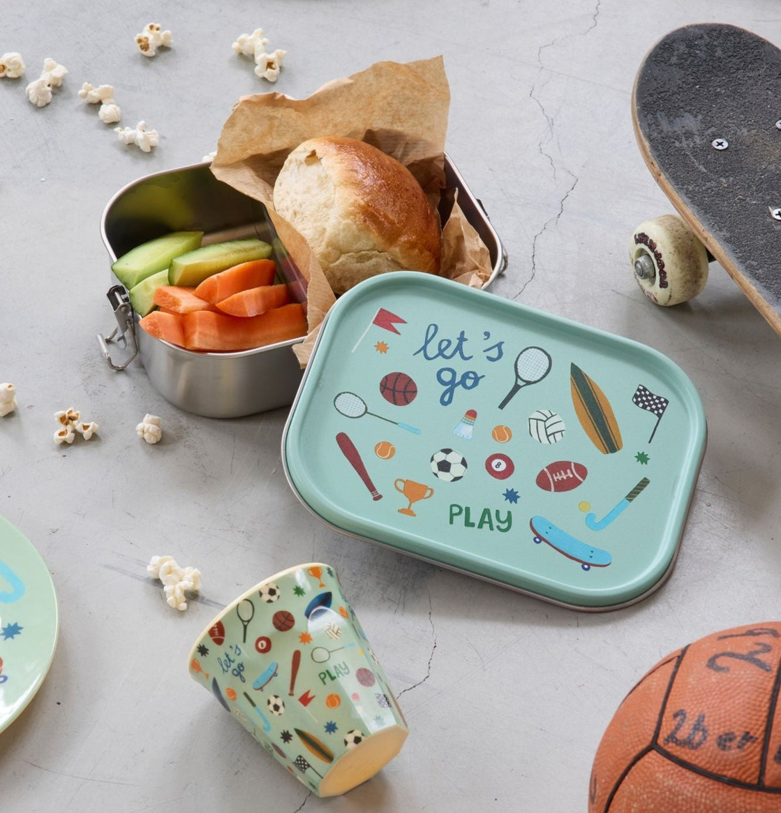 Lunchbox Sports Print Rice Skålar att äta ur tilltugg Såskannor/Vispskål Skål servering Matlådor Förvaring av lunch/mat