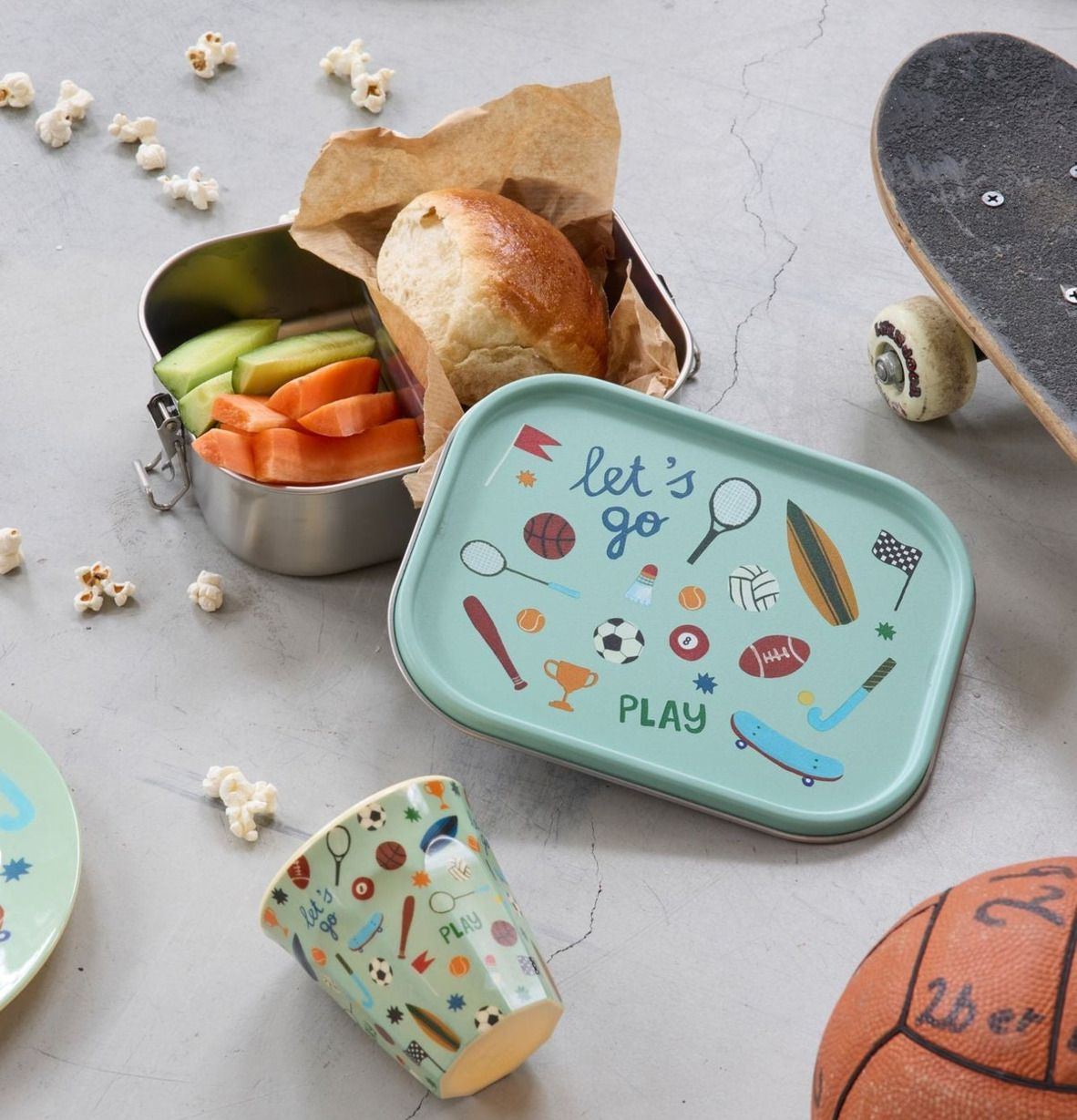 Lunchbox Sports Print Rice Skålar att äta ur tilltugg Såskannor/Vispskål Skål servering Matlådor Förvaring av lunch/mat