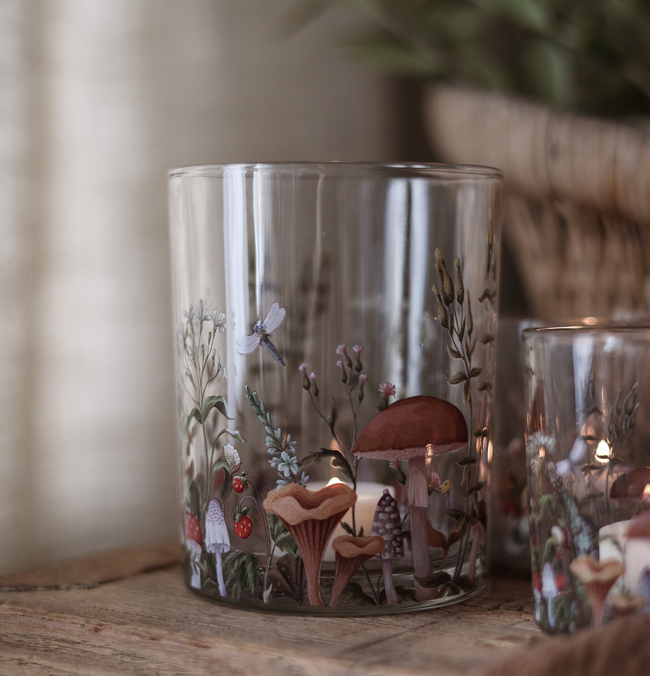 Ljuslykta Autumn Forest Stor Majas Cottage Lyktor Endless Light Ljuslyktor