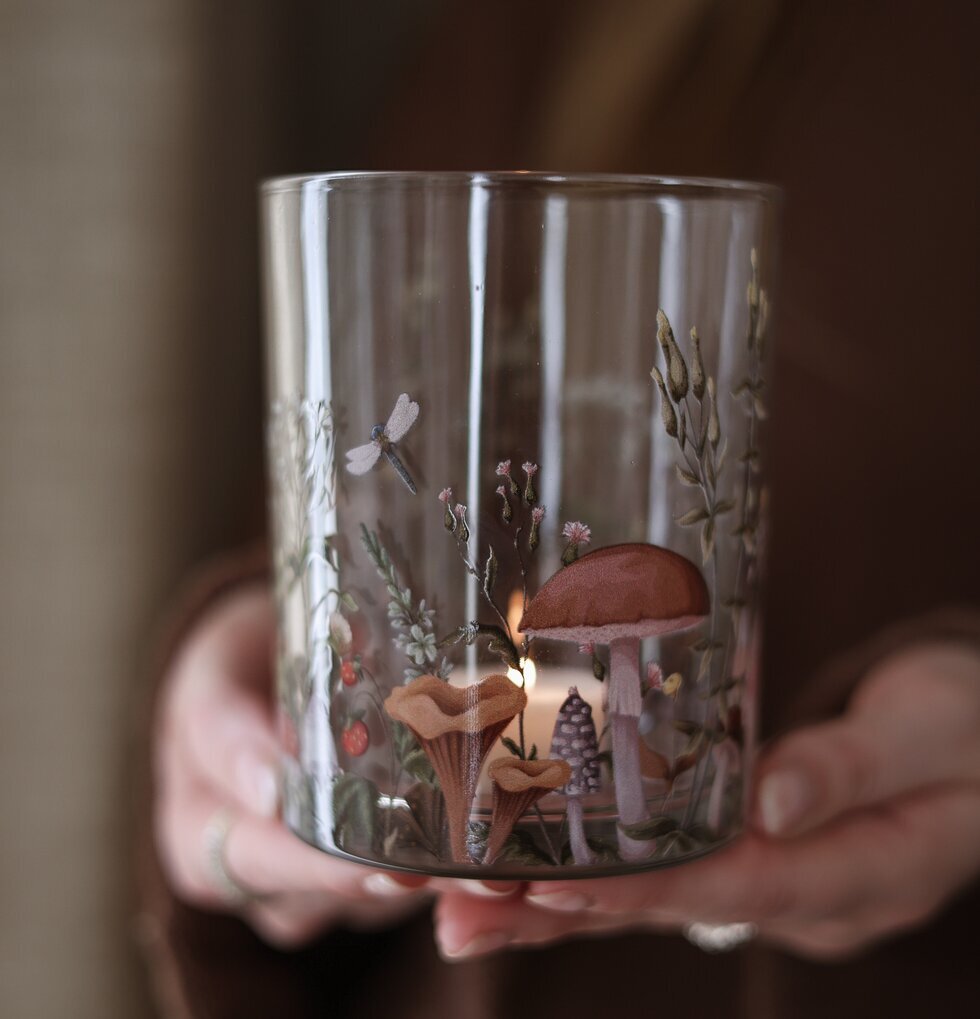 Ljuslykta Autumn Forest Stor Majas Cottage Lyktor Endless Light Ljuslyktor