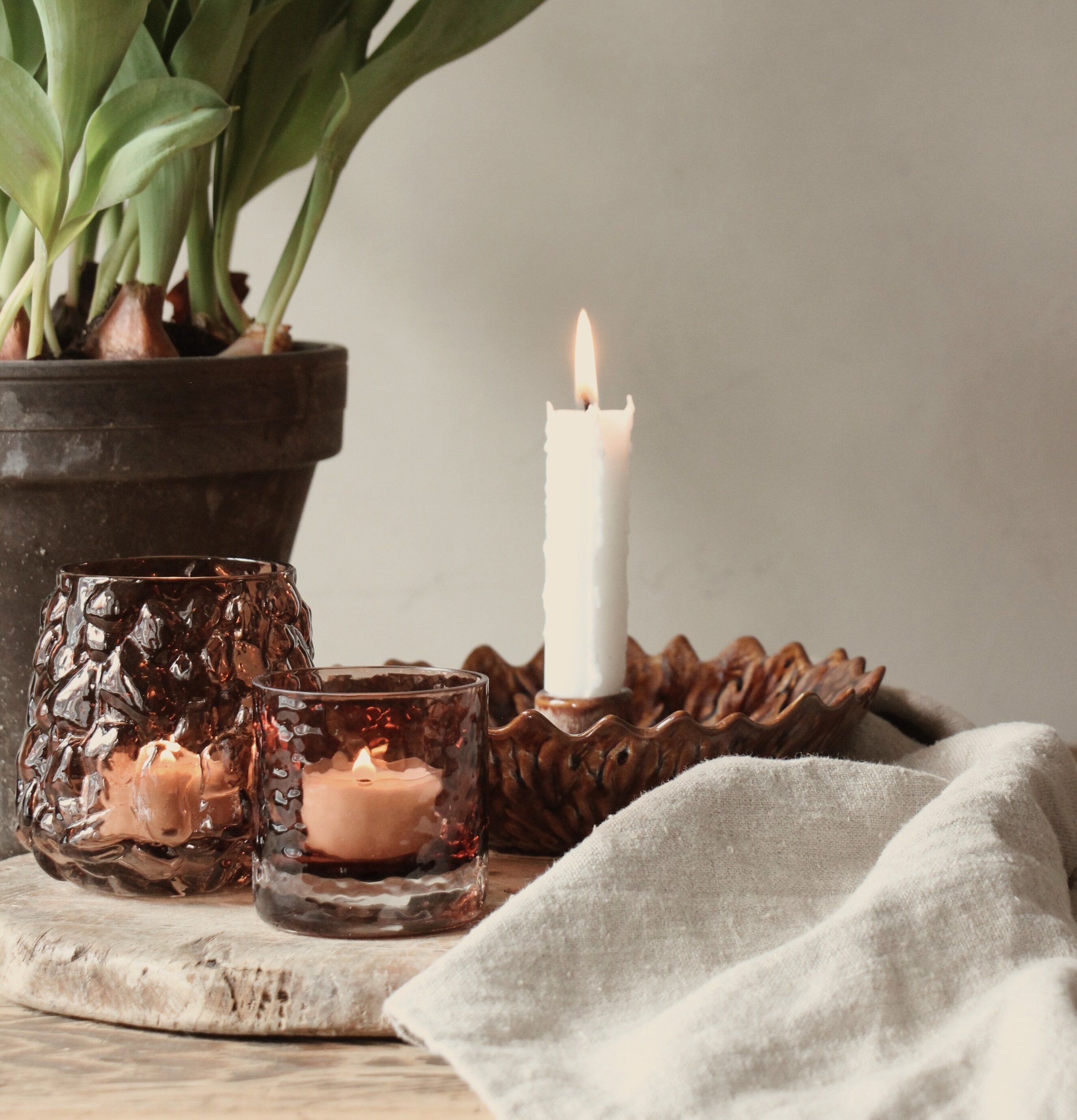 Ljusstake Leaf - Majas Cottage Ljusstakar Adventsstakar Ljushållare Ljushyllor