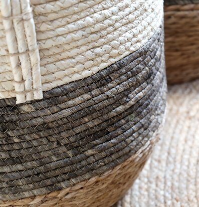 Förvaringskorg Mocca/Creme Chic Antique Förvaringslådor och korgar Boxar Förvaringsboxar Porslinsboxar Trälådor Smyckesboxar i porslin Förvaringsbrickor Murstensformar