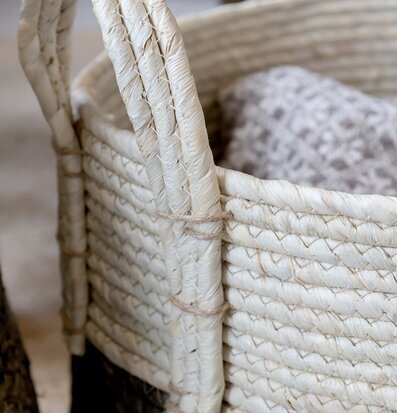 Förvaringskorg Mocca/Creme Chic Antique Förvaringslådor och korgar Boxar Förvaringsboxar Porslinsboxar Trälådor Smyckesboxar i porslin Förvaringsbrickor Murstensformar