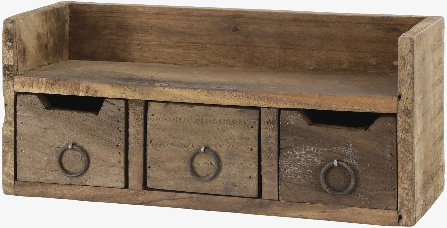 Grimaud Hylla 3 Lådor Chic Antique Vägghyllor