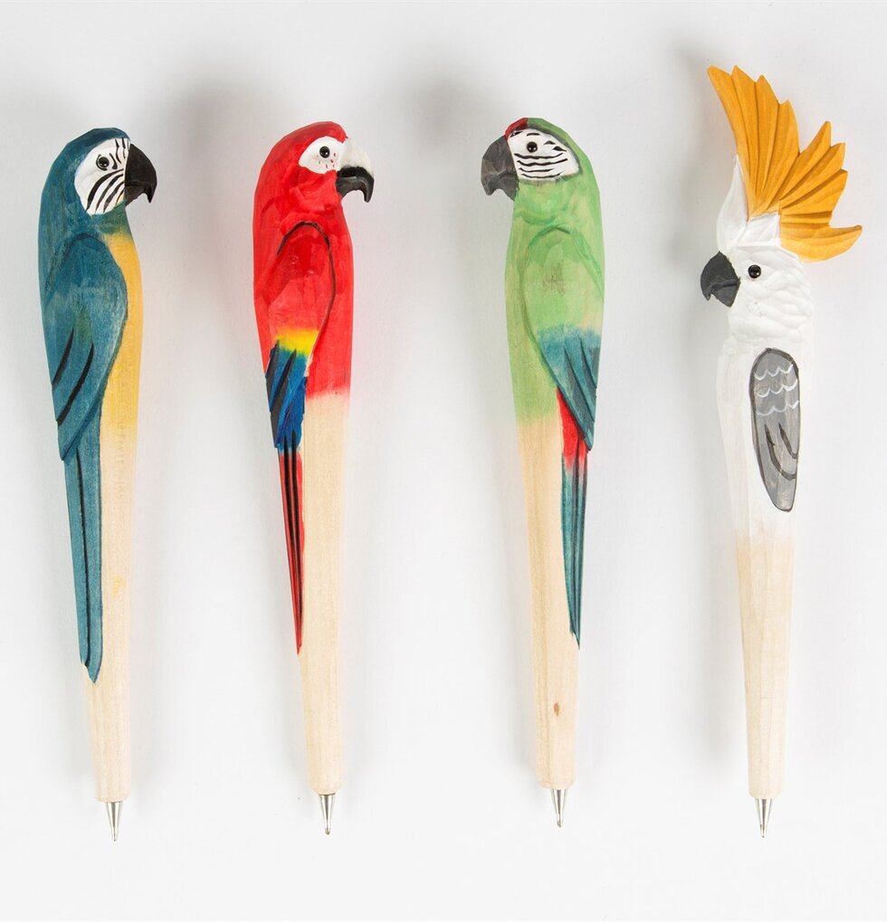 Bläckpenna - Papegoja från Sass & Belle, färgglad och unik