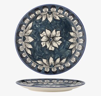 Tallrik Karlie Blå Bloomingville Tallrikar Djupa tallrikar (ej skål) Desserttallrikar Assietter Barntallrikar Picknicktallrikar