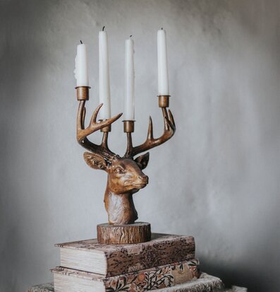 Ljusstake Hjort Poly A Lot Decoration Ljusstakar Adventsstakar Ljushållare Ljushyllor
