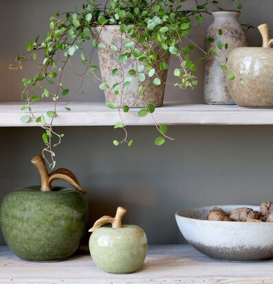 Äpple Deko Latte 13cm Verte 9.5cm Chic Antique Övrig prydnad/dekoration för inredning innemiljö