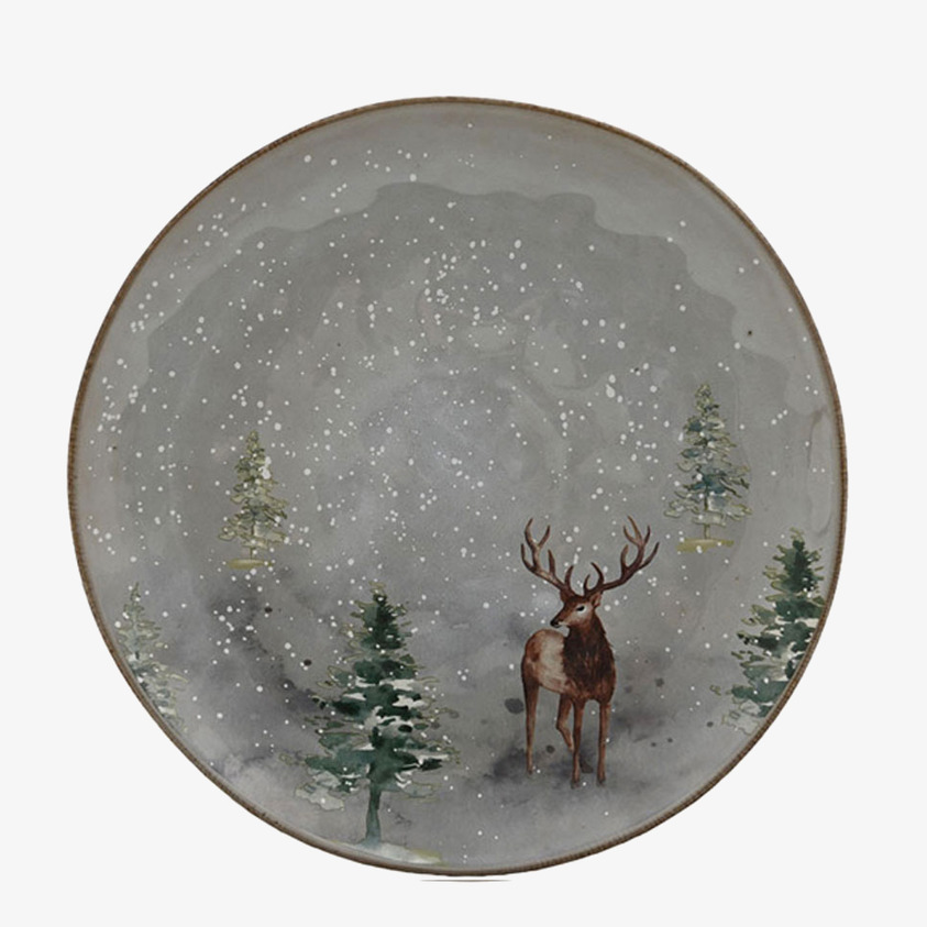 Tallrik Winter Grey Ø21cm Miljögården Tallrikar Djupa tallrikar (ej skål) Desserttallrikar Assietter Barntallrikar Picknicktallrikar