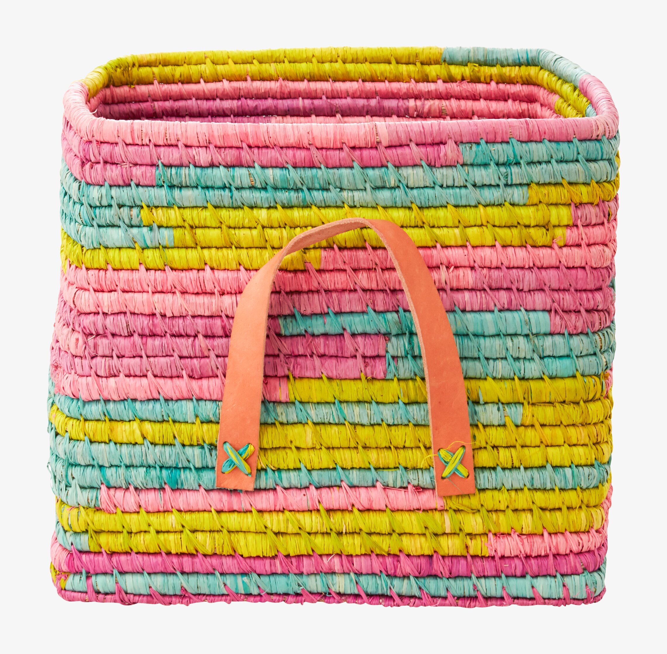 Förvaringskorg Pastell från Rice i pastellfärger med handtag