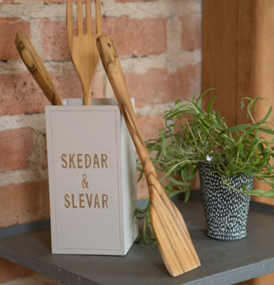 Träslev Teak Trägaffel Stekspade Different Design Övrig prydnad/dekoration för inredning innemiljö