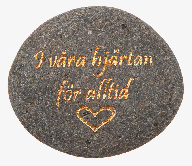 Minnessten Grå Med Guldtext Different Design Gravdekoration Änglar Gravlyktor Gravljus