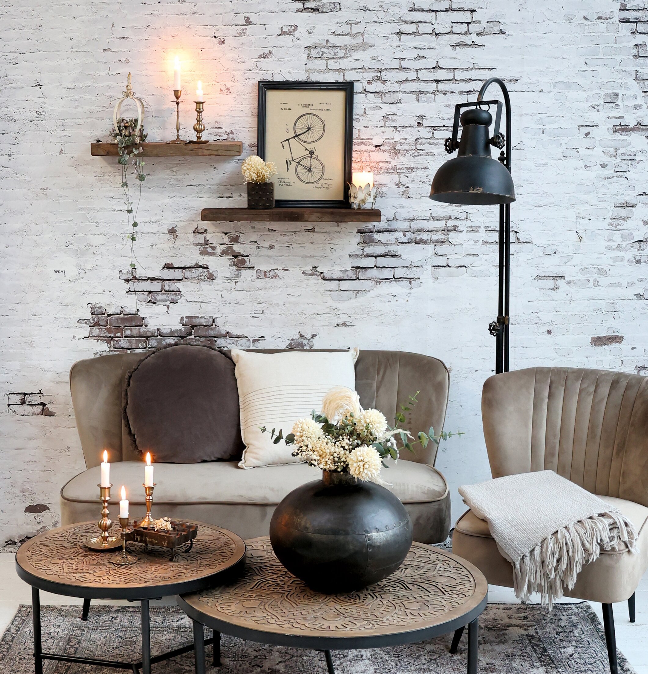 Golvlampa Factory Chic Antique Lampor Taklampor Golvlampor Bordslampor LED-lampor Ledlampor Fönsterlampor Ljusslingor för dekoration