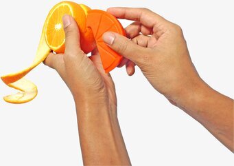 Fruktskalare Citrus från Suck UK skalar apelsin enkelt