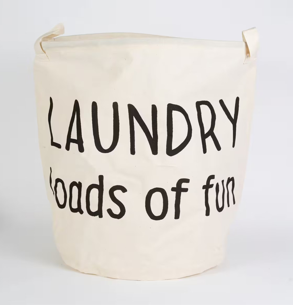 Tvättkorg Loads Of Fun från Sass & Belle i beige textil