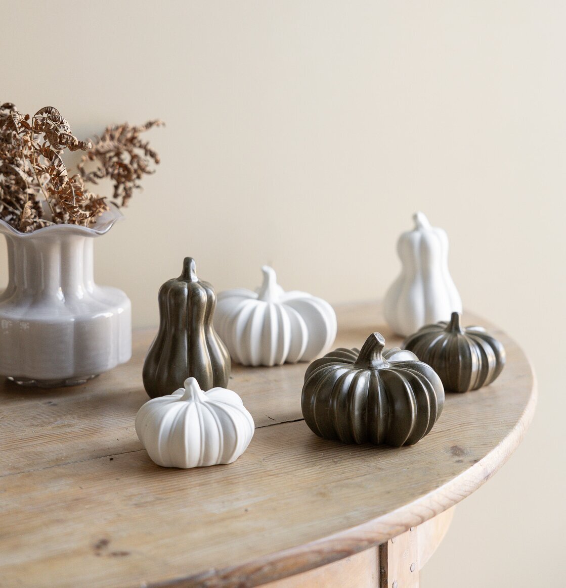 Pumpa Vit Keramik Stor Storefactory Övrig prydnad/dekoration för inredning innemiljö